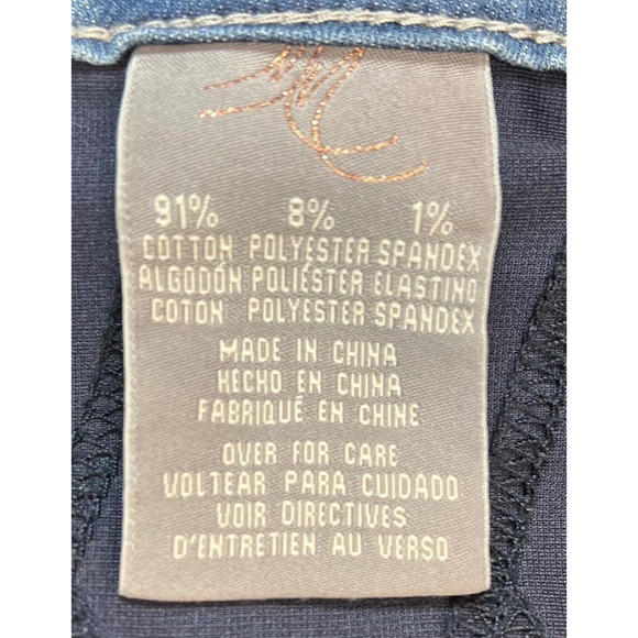 Melissa McCartney Seven Mid Rise Patchwork Skinny Ankle Jeans, Plus Size 16W - Picture 11 of 11